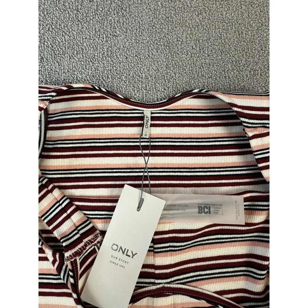 NWT Only Our‎ Story Dress Mini Stripe 90s Y2K Juniors Medium